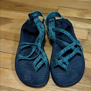 Chaco Women's Sandals - Black and Teal